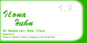 ilona huhn business card